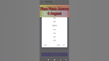 4 August Time Farm Answer|Time Farm Today