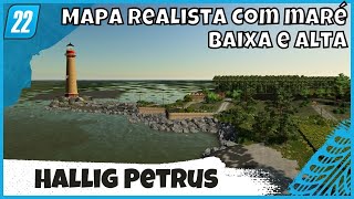 Tome Cuidado com a Maré em Hallig Petrus Mapa Realista com Maré Baixa e Alta | Farming Simulator 22