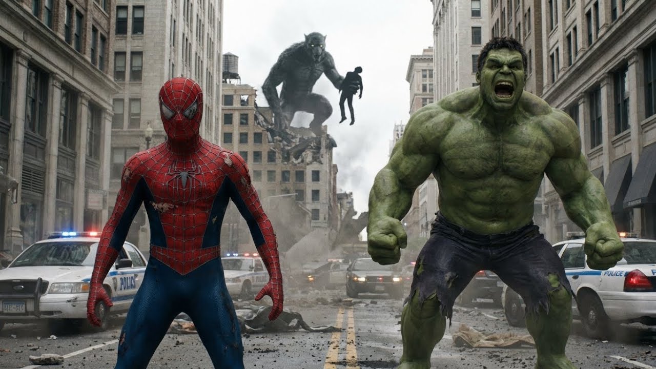 Spider-Man & Hulk vs Joker...  The Ultimate 2026 Racing Battle! 💥 (AI Cinematic)