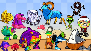 Merge Fellas | MERGE MANIA SAHUR VS MERGE DROP MASTER 16 Boss + Boss Reaching Max Level Gameplay