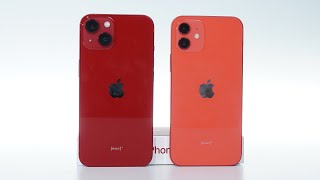 Iphone 13 Product Red Unboxing - Compare To Iphone 12 Product Red