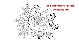 how to transfer PDF embroidery pattern to fabric using home printer 