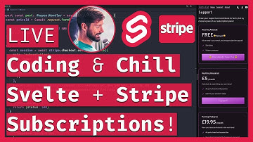LIVE Coding & Chill: SvelteKit + Stripe Subscriptions 🤑