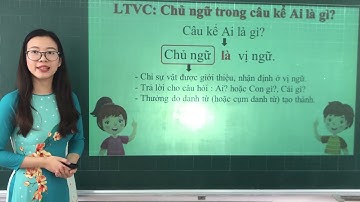 LTVC - Chủ ngữ trong câu kể Ai là gì? - tuần 25