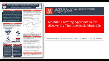 FAIR DI 2020- Machine Learning Approaches for Discovering Thermoelectric Materials
