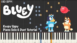 Bluey ~ Keepy Uppy ~ Piano Solo & Duet Tutorial