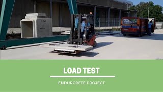 Concrete panels load test I ENDURCRETE Project