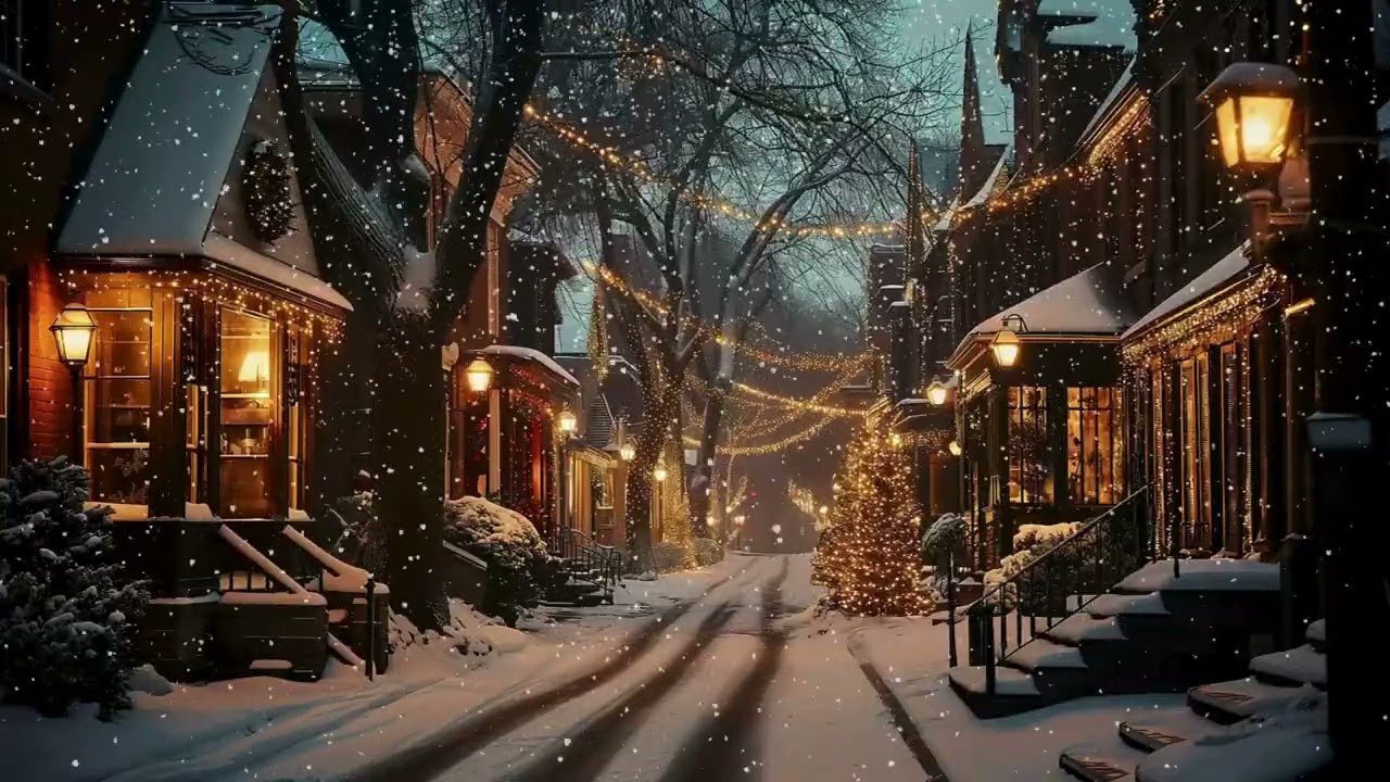 Classic Christmas Music (Instrumental) 🎄 Snowy Christmas Ambience, Acoustic Guitar & Piano Versions