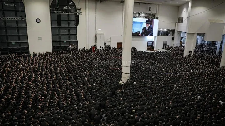 Thousands at Gerer Rebbe Chanukah Menorah Lighting 2022 |     " "  - "