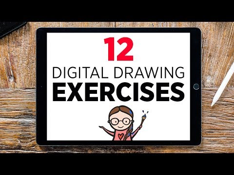 12 x Exercice de DESSIN NUMÉRIQUE / Améliorez le dessin numérique 