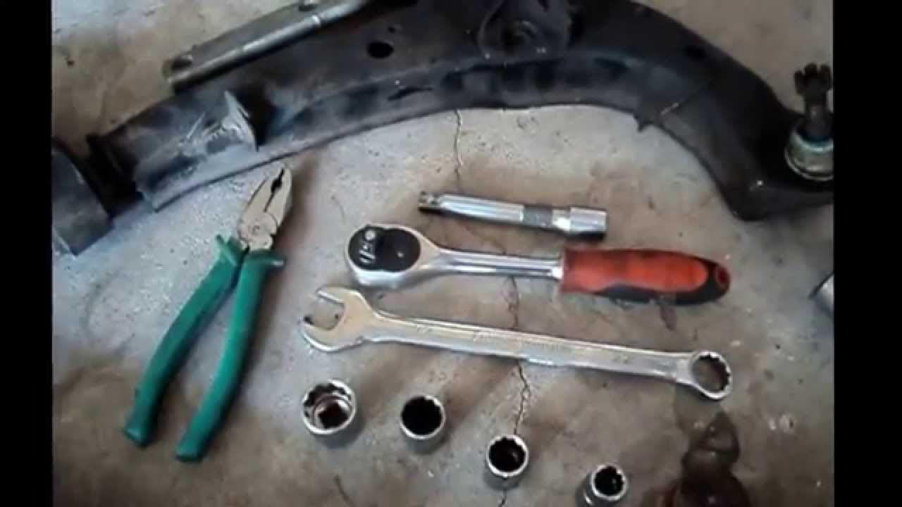 Замена шаровой опоры на автомобиле Ниссан Примера Р12 - YouTube