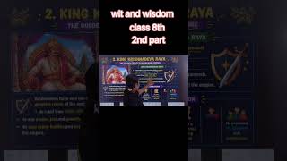 Wit and Wisdom | Class 8 English Chapter Explanation in Hindi | Full Summary | part 2|#class8english
