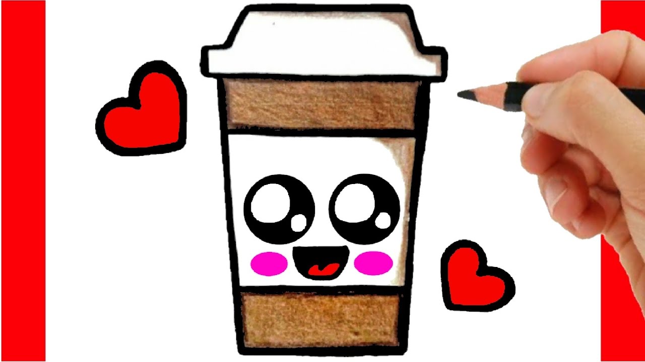 COMMENT DESSINER UNE TASSE À CAFÉ facile etape par etape - YouTube