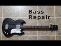 Repairing Morris Bass Guitar