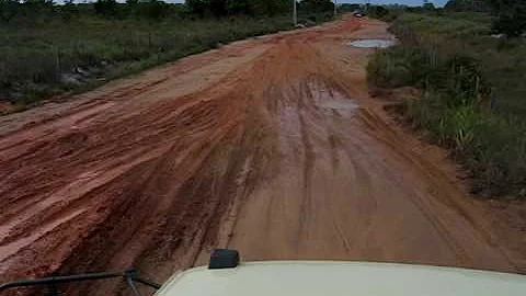 Truck dirt road