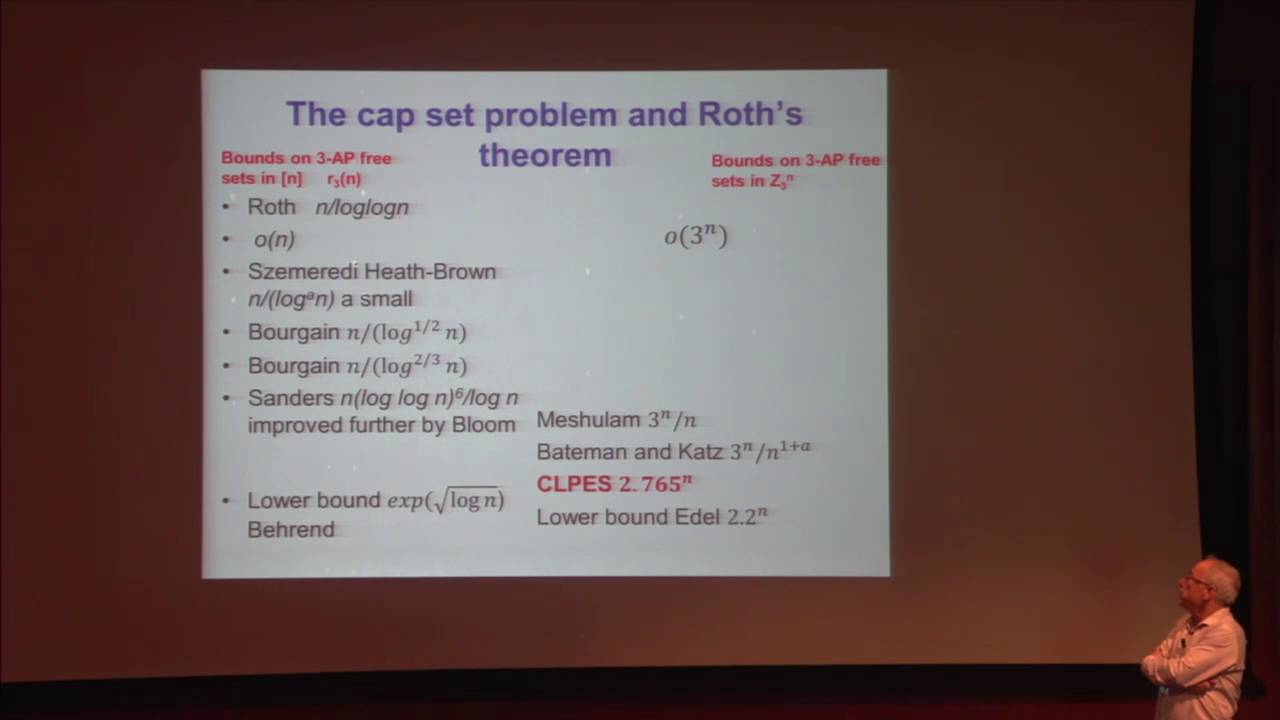Combinatorics of Boolean Functions, and Some Applications - Gil Kalai