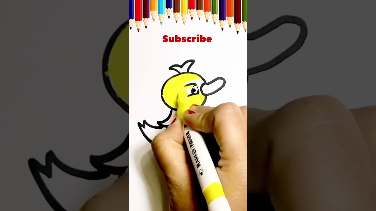 How to draw duck | five little duck | 