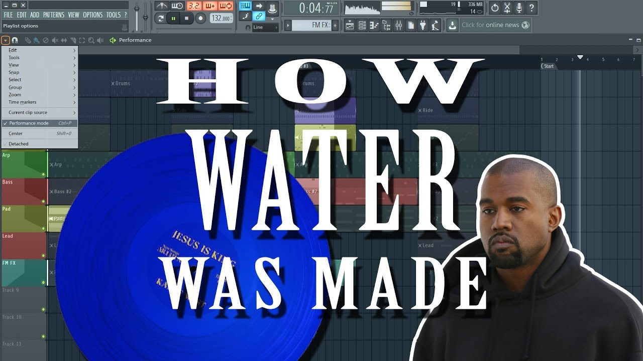 How Kanye West "Water" was made FL STUDIO (Detailed Tutorial) +FLP