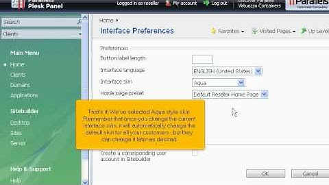 micfo | how to change your control panel skin in Plesk reseller