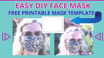 Easy face mask pattern and sewing tutorial