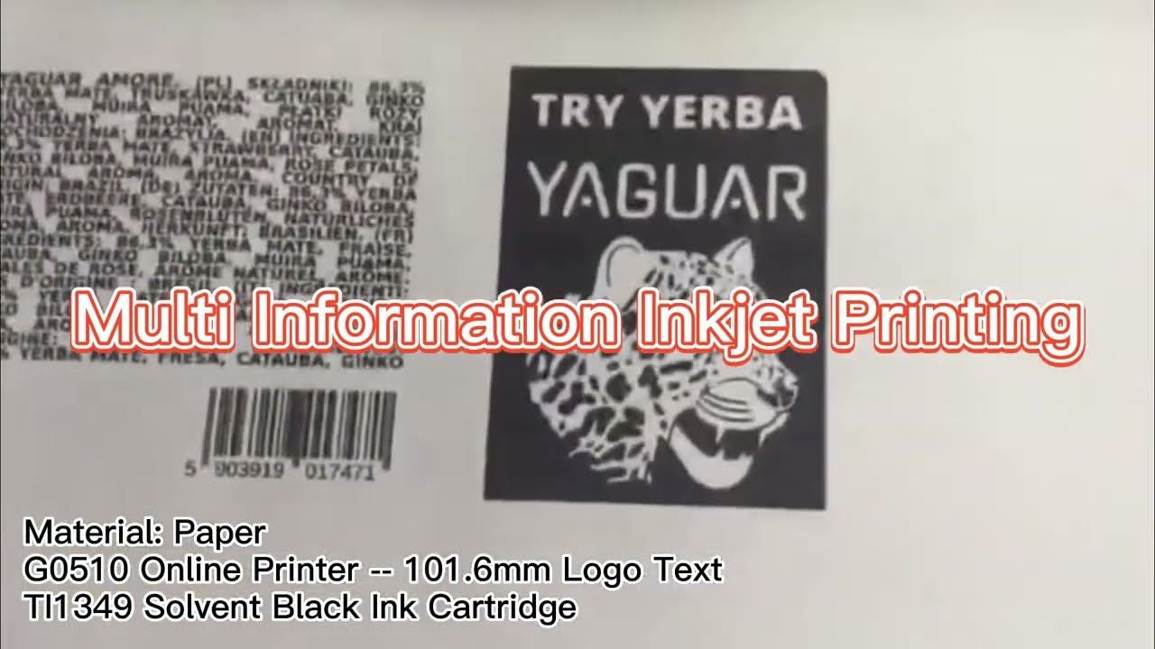 G0510 Multi Heads Inkjet Printer Testing