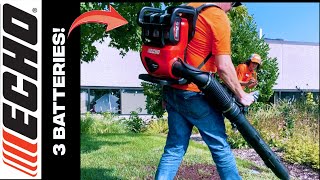 NEW!! Industry's First 3BatteryPort Backpack Blower!  ECHO DPB5800T