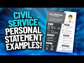 CIVIL SERVICE Personal Statement EXAMPLES! (Civil Service SUCCESS Profiles & BEHAVIOURS!)