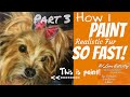Painting fur quickly and realistically! Part 3 of an airbrush tutorial!