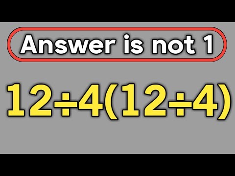 12÷4(12÷4) = ❓ / Only 5% can solve this math question / PEMDAS rules question 