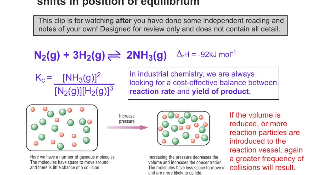 Quick review - equilibrium shifts explained - YouTube