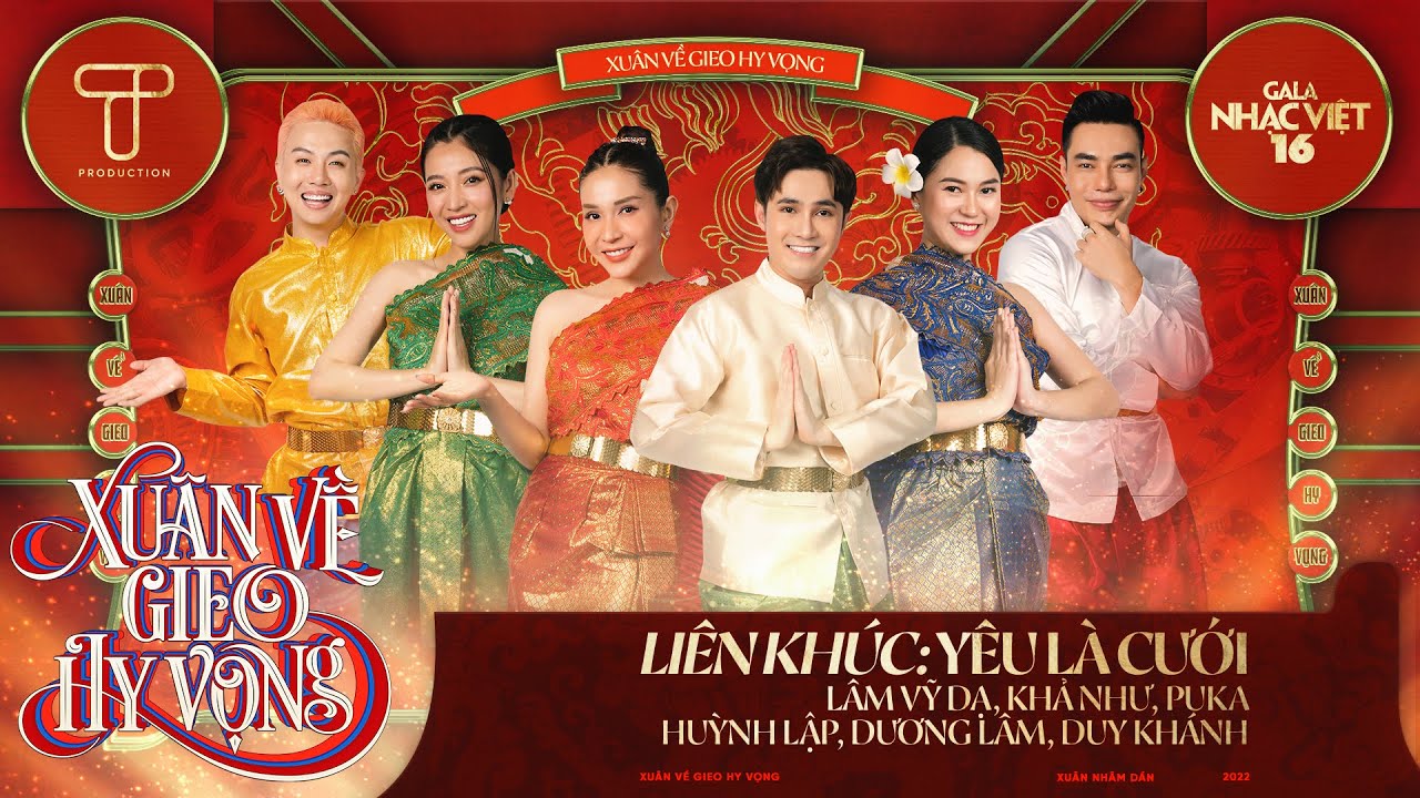 nha hang tiec cuoi gia duoi 2 trieu New LK Yêu Là Cưới - Lâm Vỹ Dạ, Khả Như, Puka, Huỳnh Lập, Dương Lâm, Duy Khánh | Gala Nhạc Việt 16
