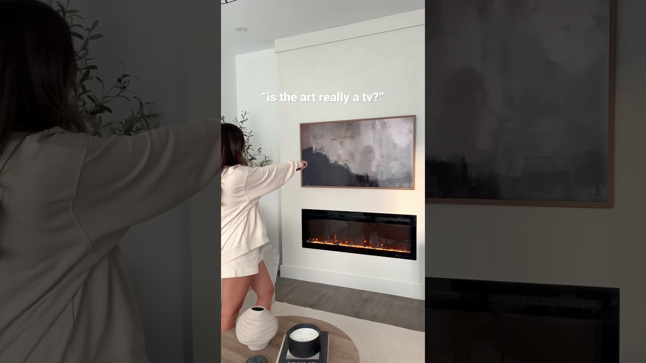 how cool is this frame tv?! 🫶🏻 