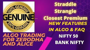 Algo Trading for Zerodha and Alice with AWS || New Features || FAQ