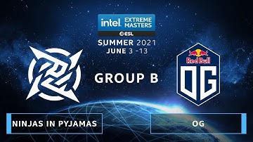 CS:GO - Ninjas in Pyjamas vs. OG [Mirage] Map 1 - IEM Summer 2021 - Group B