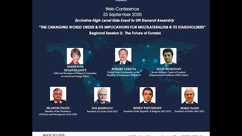 The Changing World Order & Its Implications for Multilateralism & Its Stakeholders - NCAFP & NGIC