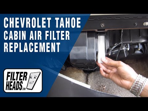 How to Replace Cabin Air Filter 2002 Chevrolet Tahoe