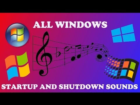 windows startup and shutdown sounds