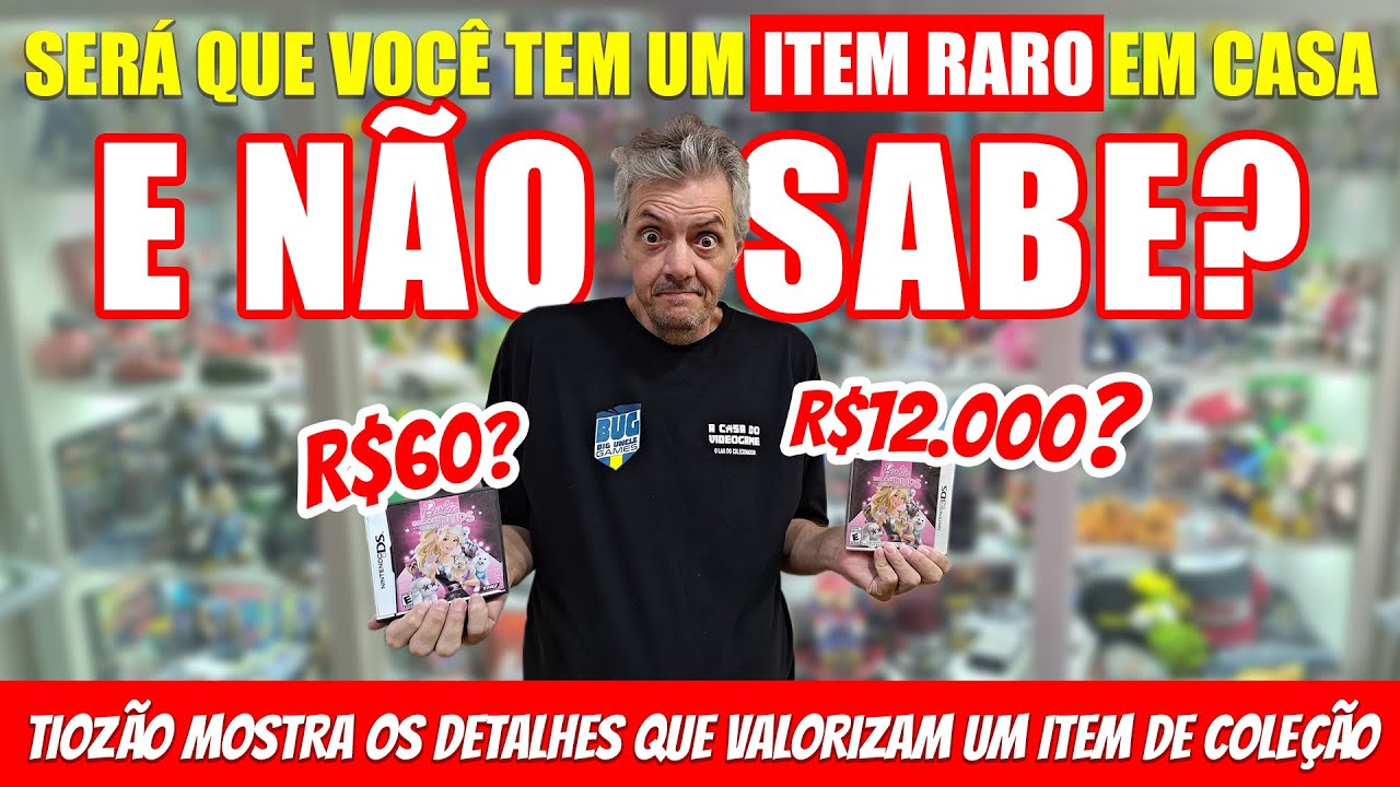 Colecionismo - Tiozão mostra algumas das raridades do universo dos games