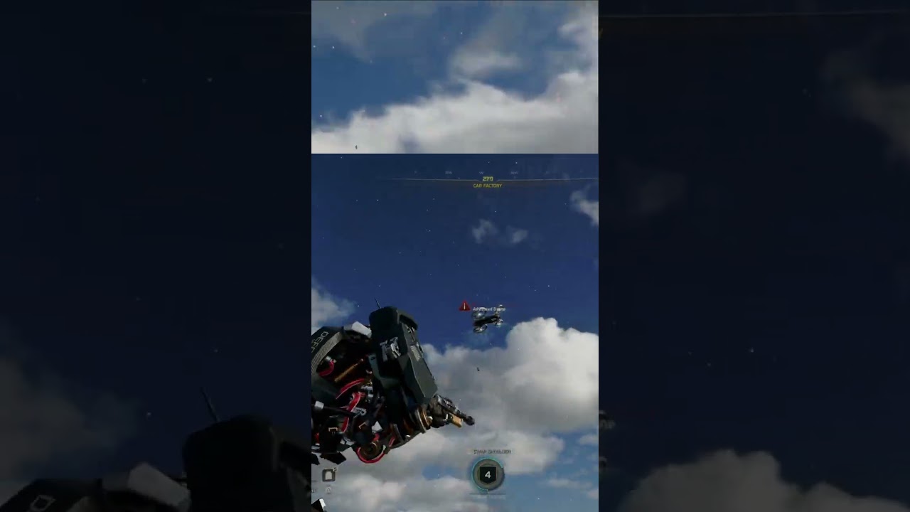 Level Up! New Weapons & Destroy Drones in Mech Suit! #shorts