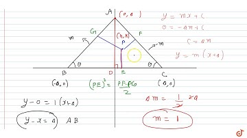 ABC is an isosceles triangle with its base BC twice its altitude. A polnt P moves within the t