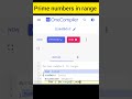 python code:prime numbers in range