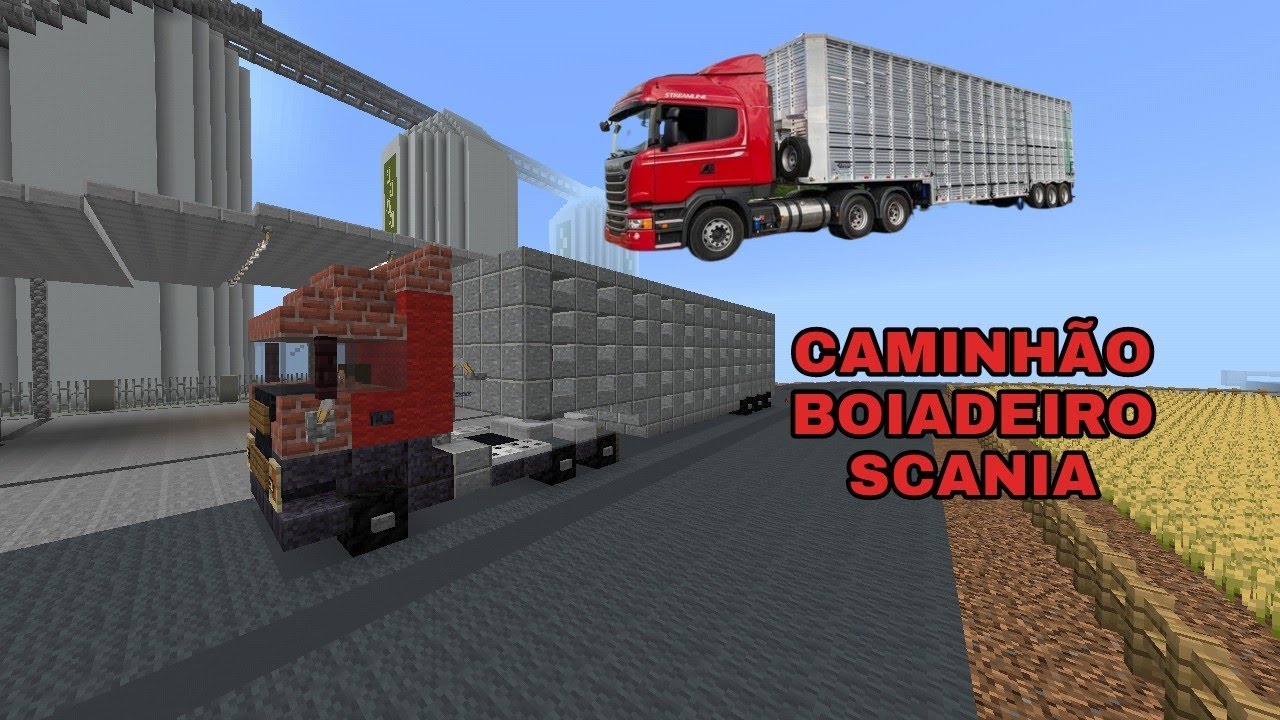 TUTORIAL MINECRAFT - Como fazer um caminhão arqueado ( Scania ) no