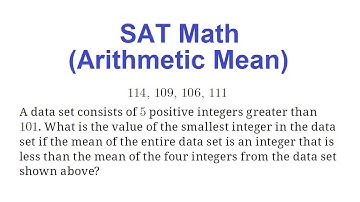 SAT Math (Arithmetic Mean)