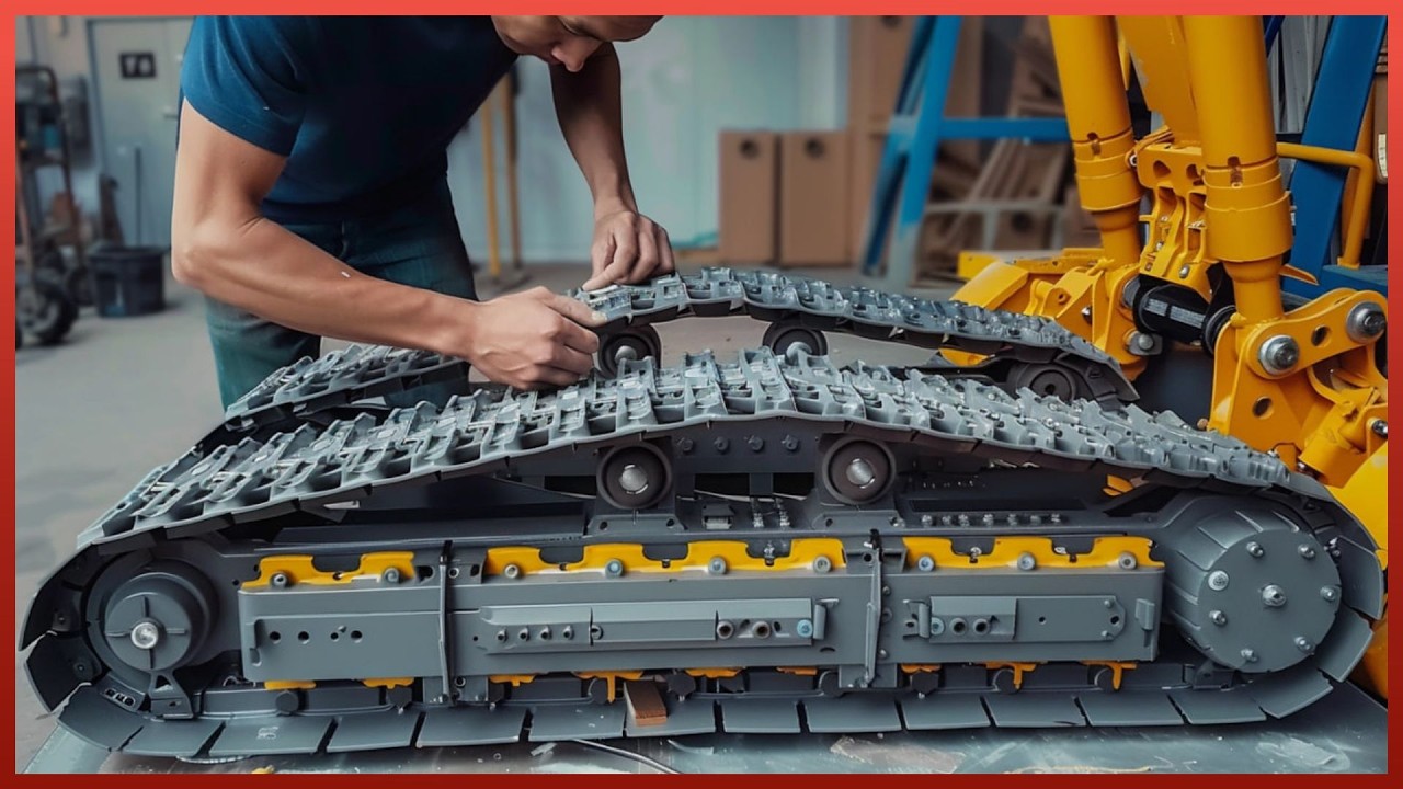 ⁣Man Builds Miniature RC Excavator Using Only PVC | by @VangHa