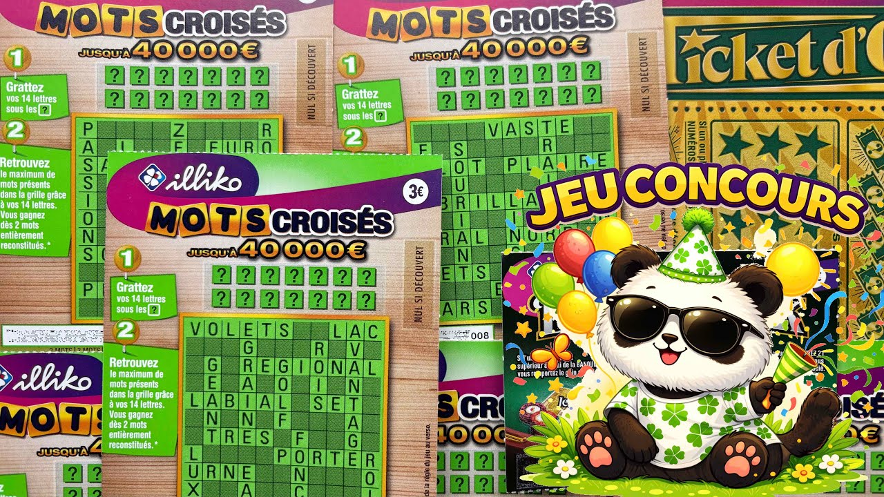 GRAND JEU CONCOURS - Mots croisés et 