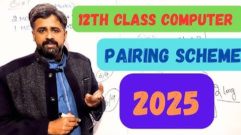 12th class computer || 2nd year computer pairing scheme 2025