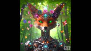 ?? Enchanting Biopunk Cyborg Goddess Forest: Meet the Remarkable Cyborg Red Fox ??? artisticvision