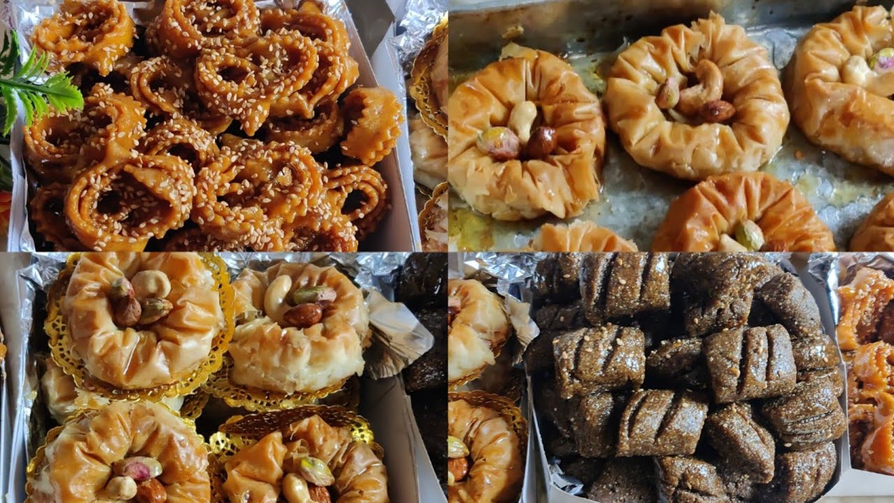 معسلات رمضانية إقتصادية أساور الست مقروط مسفيوي وشباكية مجعبة ناجحة