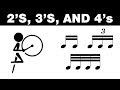 HOW TO PLAY 2'S, 3'S, & 4'S - BASS DRUM VIDEO LESSON