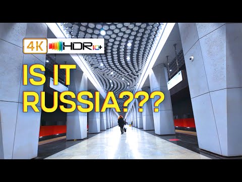 Moscow Metro - Big Circle Line (11) Part 1.  | 4K HDR |
